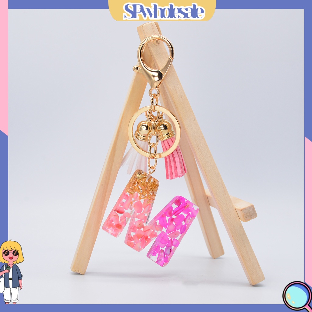 <SPwholesale> Móc Khóa Hình Vỏ Sò / Chữ Cái Có Dây Tua Rua Cho Nữ