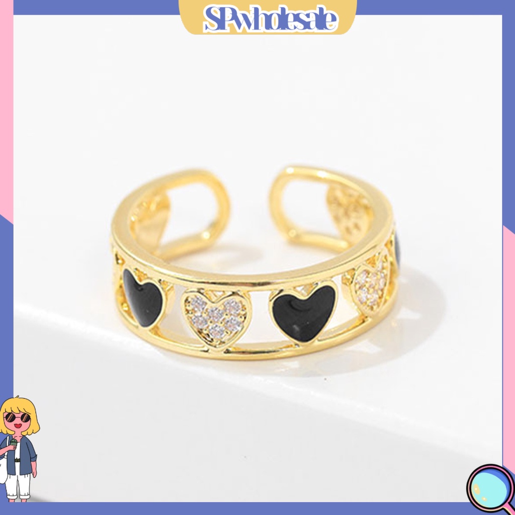 <SPwholesale> Nhẫn Hình Trái Tim Bằng Đồng Thời Trang Dành Cho Nữ