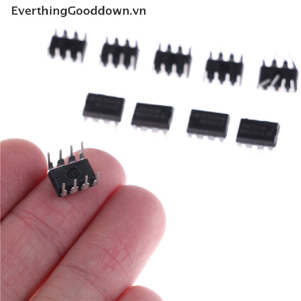 Set 10 Bảng Mạch IC Tiếng Ồn Kép NE5532P NE5532 DIP-8