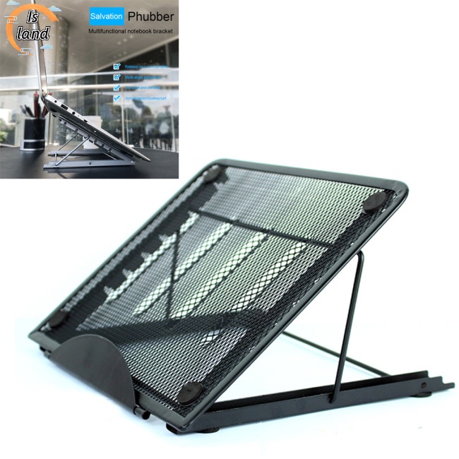 Giá Đỡ Laptop / Máy Tính Bảng Dạng Lưới Tản Nhiệt Có Thể Gấp Gọn Tiện Dụng