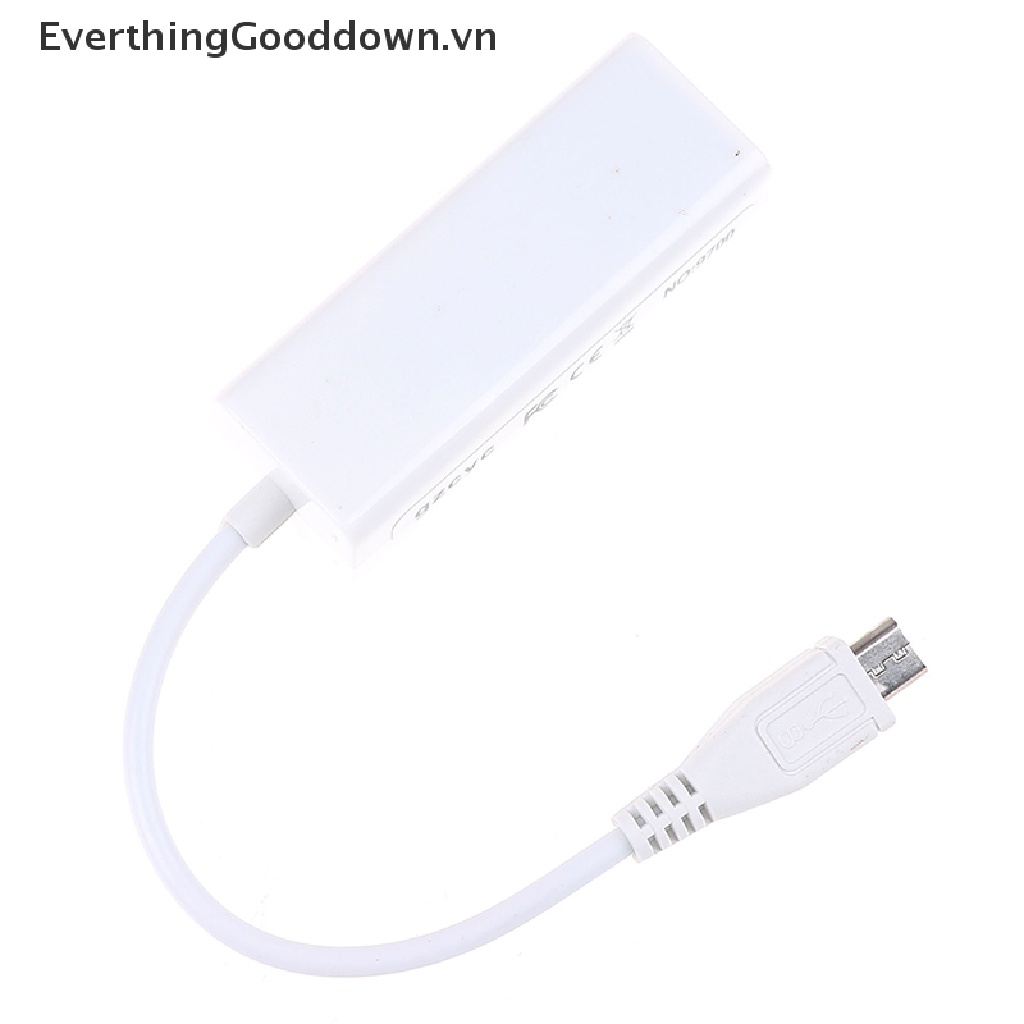 Everthingooddown adapter 5-Pin micro usb 2.0 Sang RJ45 LAN ethernet 100mbps Cho Máy Tính Bảng vn
