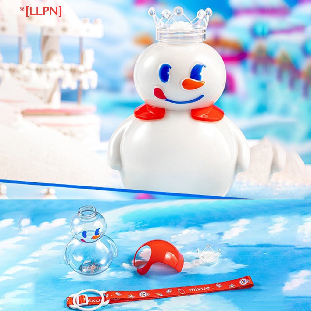 Cốc Trà Sữa Chào Mừng Mùa Hè Di Động Hình Người Tuyết Hoạt Hình Có Ống Hút Đeo Chéo Sáng Tạo