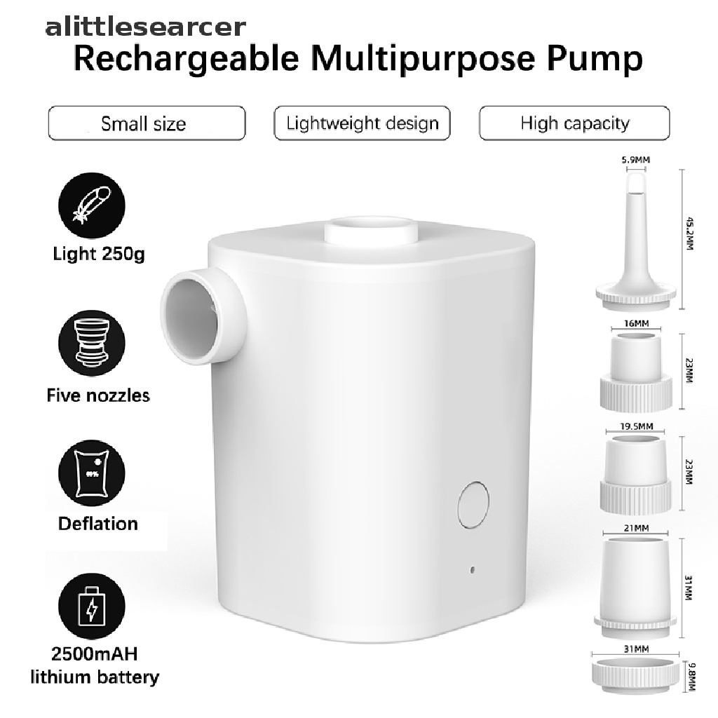 Ống Bơm Hơi Nhỏ Gọn Có Thể Sạc Lại Tiện Dụng Khi Đi Cắm Trại