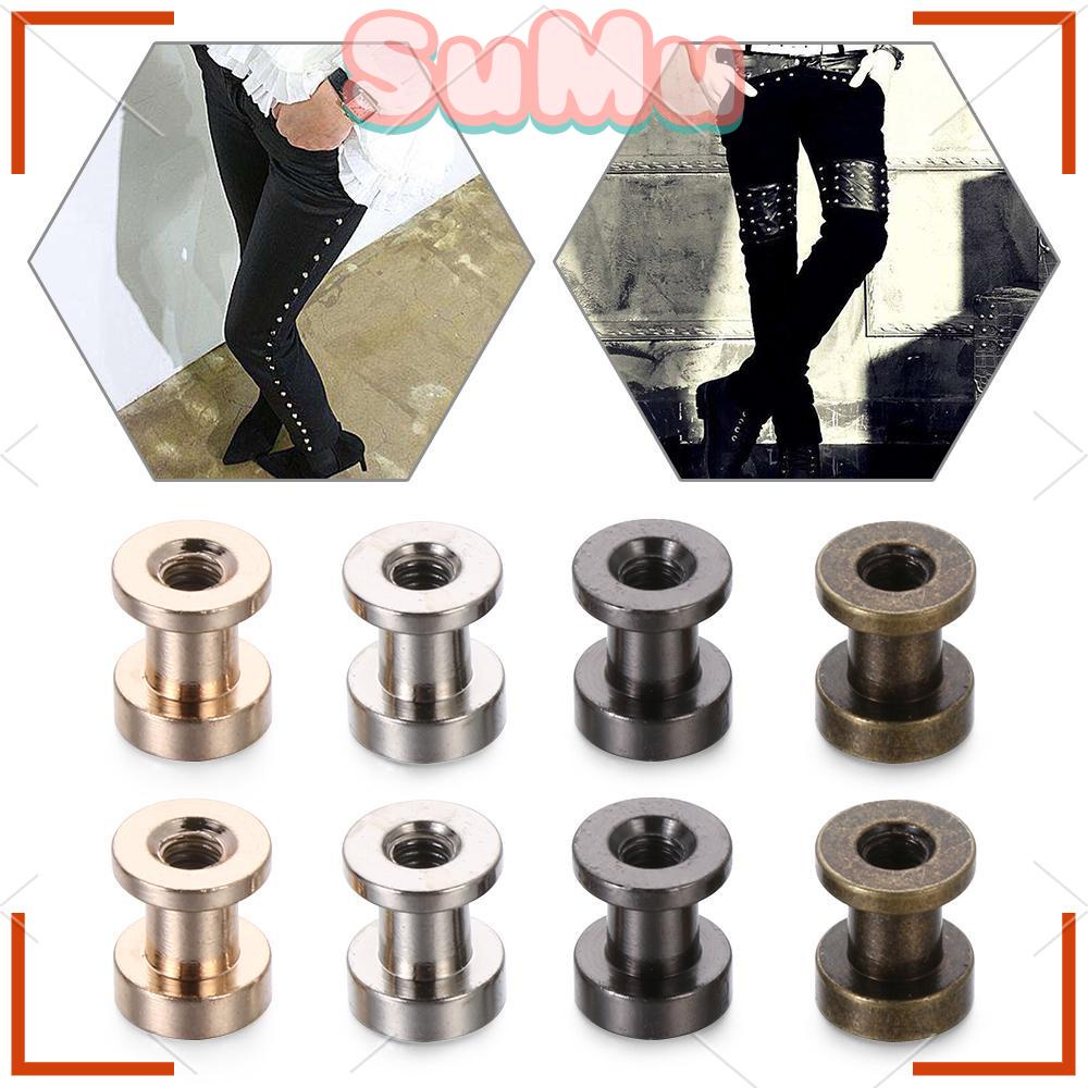 Set 10 Set (20 Đinh Tán) Đinh Tán Hai Lớp Trang Trí Mũ Da DIY