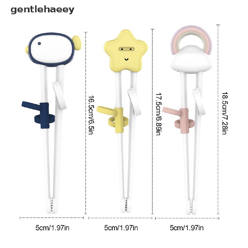 1 Cặp Đũa Tập Ăn Bằng Silicone Có Thể Tái Sử Dụng Cho Trẻ Em