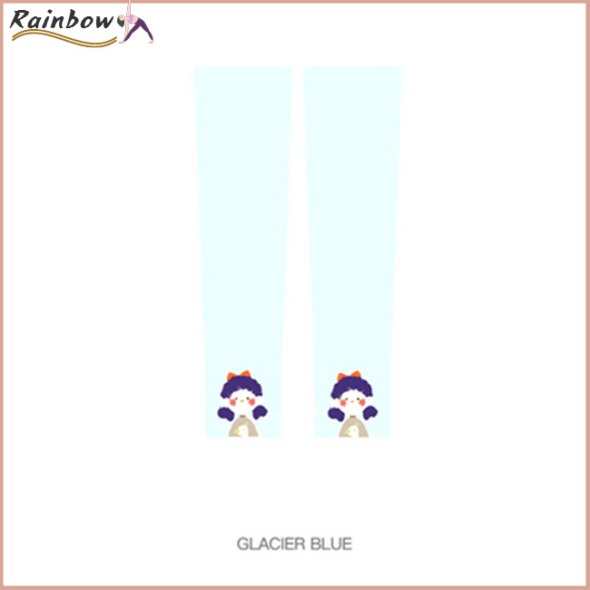 1 Cặp Ống Tay Áo Bằng Lụa Lạnh Chống Tia Cực Tím In Họa Tiết Hoạt Hình Dành Cho Hoạt Động Ngoài Trời