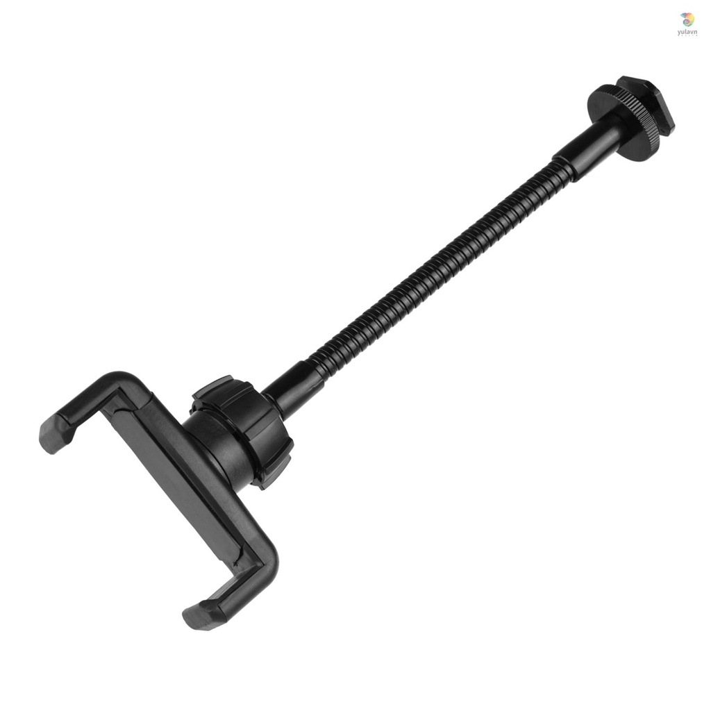 Giá Đỡ Kẹp Điện Thoại Có Thể Gập Lại Với Ngàm Gắn Đèn LED Cho iPhone Android