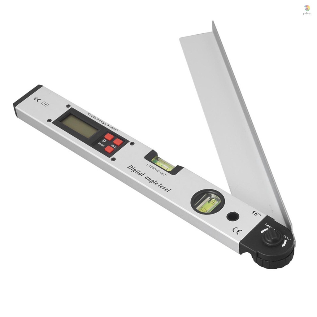 Thước Đo Góc Kỹ Thuật Số LCD 16-inch 225 Độ Bằng Hợp Kim Nhôm Chuyên Dụng Làm Mộc