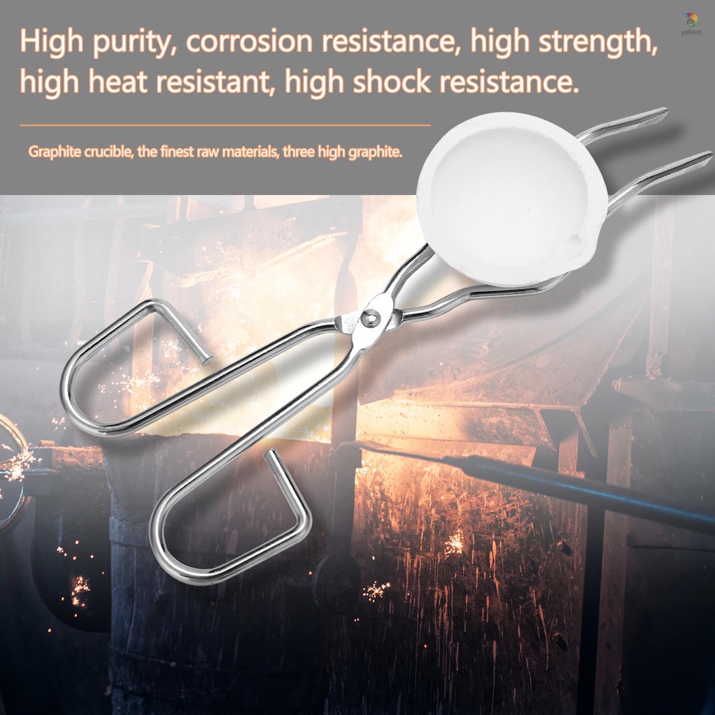 Bộ 6 Dụng Cụ Nấu Tan Chảy Graphite / Than Chì / Đá Graphite Bằng Bạc Tiện Dụng