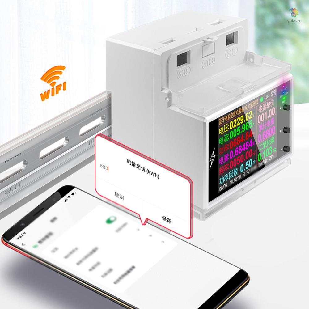 Đồng Hồ Đo Dòng Điện Màn Hình Màu LCD 2.4 inch 2P Thông Minh