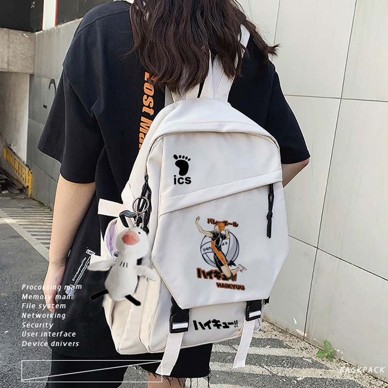 Balo Đi Học Đa Năng Cỡ Lớn GT2 Haikyuu Thời Trang Cho Nam Và Nữ