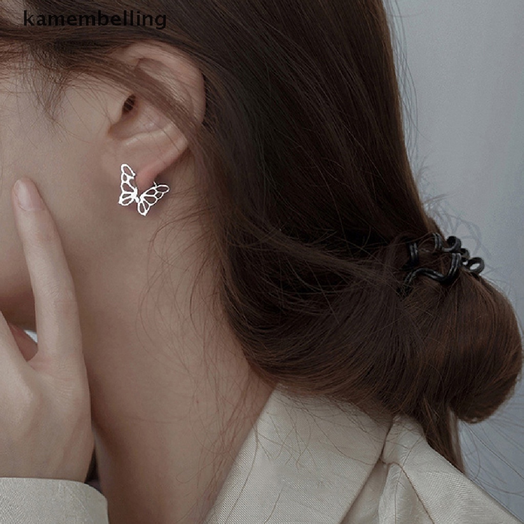 Bông Tai Mạ Bạc Hình Bướm Nhiều Màu Sắc Ngọt Ngào Cao Cấp Dễ Phối Đồ Thời Trang Cho Nữ