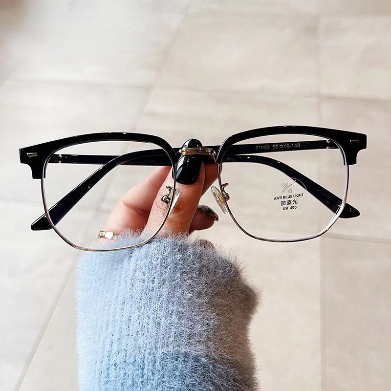 Mắt Kính Chống Bức Xạ Gọng Kim Loại Dành Cho Nam Nữ