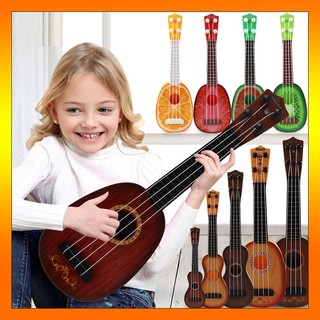 Đàn ukulele mini bằng gỗ kèm hộp màu sắc xinh xắn dành cho bé