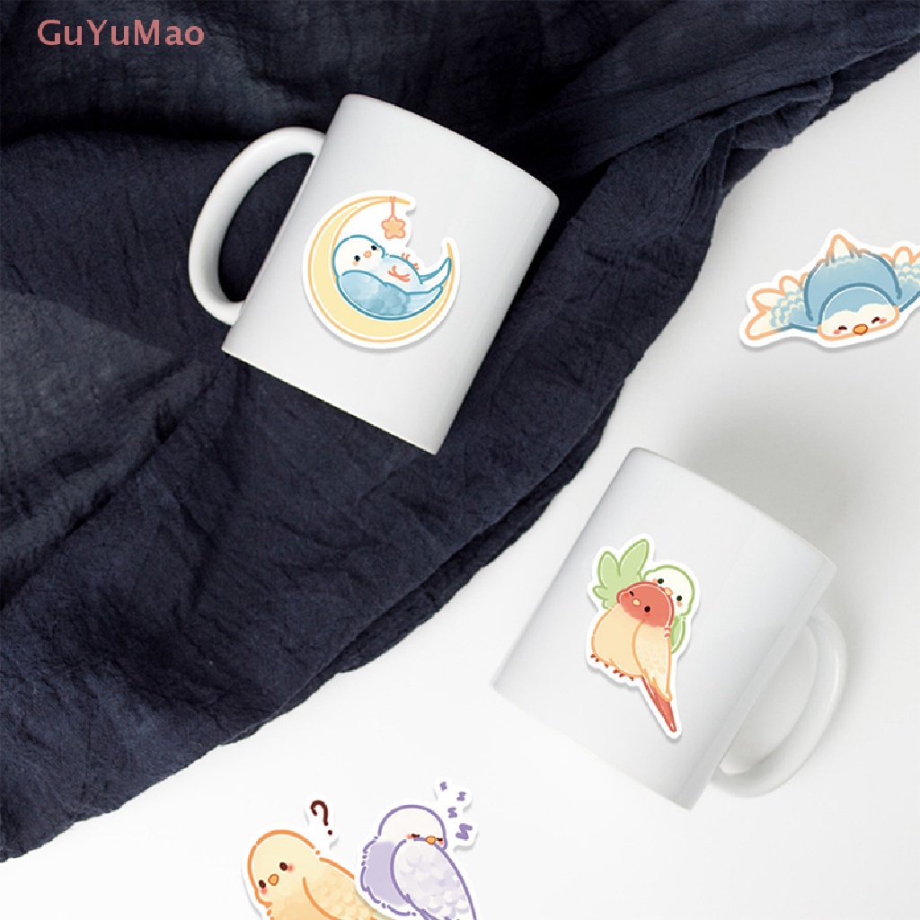 Bộ 40 Miếng Dán Laptop Họa Tiết Chim Vẹt Hoạt Hình Nhiều Màu DIY