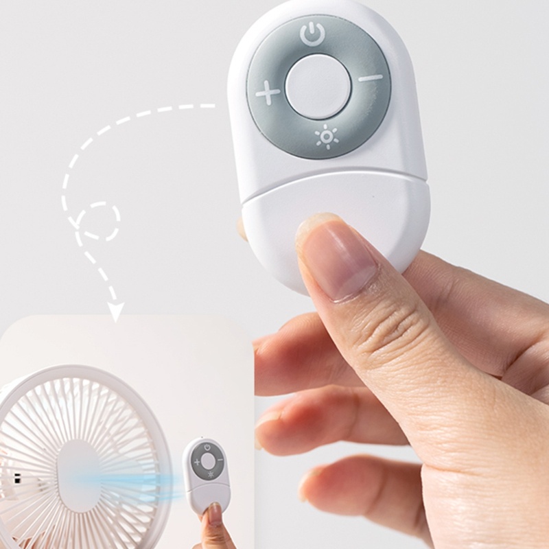 Quạt Cắm Trại 4 Tốc Độ Kèm Đèn LED Có Thể Sạc Lại Bằng Cổng USB Dùng Cho Văn Phòng /