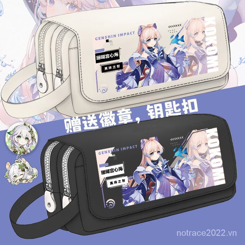 ★Genshin Impact★Túi Đựng Bút Cỡ Lớn Phong Cách Zhongli / Kazuha Mới 2023 Cho Học Sinh Trung Học @ -