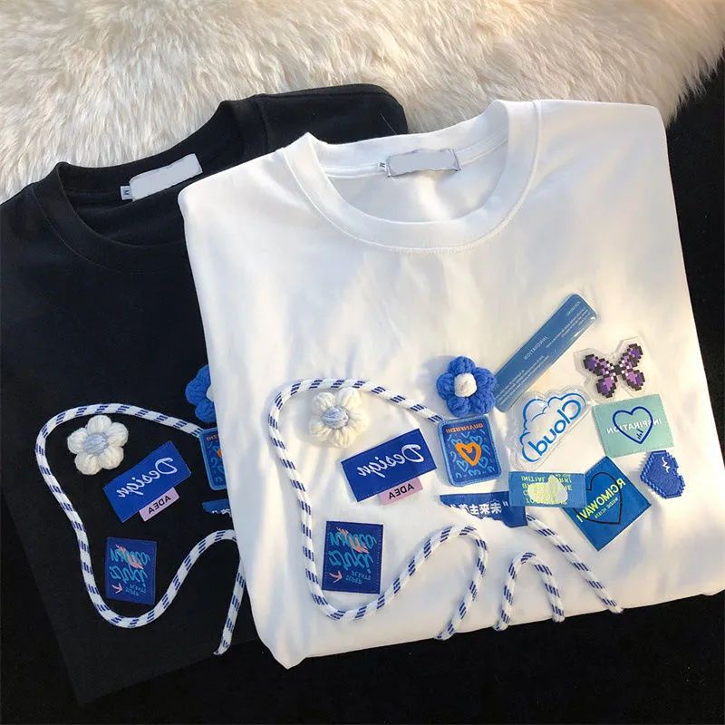 Áo Thun 100% Không Xỏ Tay Ngắn Dáng Rộng Thời Trang Mùa Hè Cho Nữ