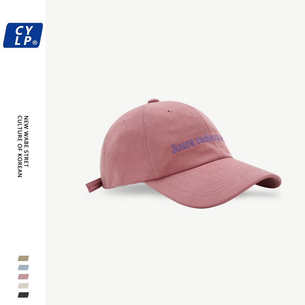 Mũ Lưỡi Trai Thêu Chữ Phong Cách Hàn Quốc Thời Trang Cho Cặp Đôi