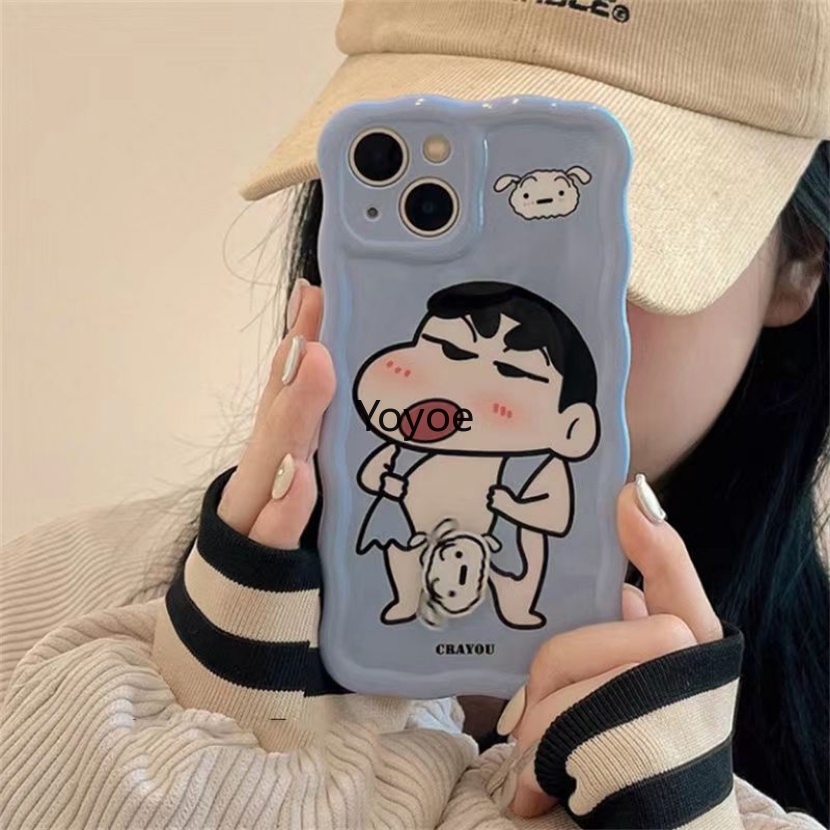 Ốp Điện Thoại Mềm Trong Suốt Chống Sốc In Hình Shin-chan Dễ Thương Cho iPhone 14 13 12 11 Pro Max 7 8 Plus X XS XR SE