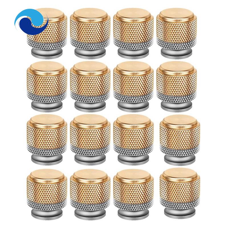 Set 16 Tay Nắm Cửa Tủ Họa Tiết Kim Cương Kèm Ốc Vít