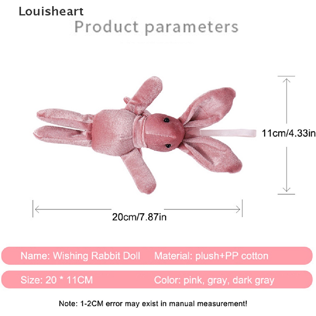 Louisheart Móc Khóa Hình Thỏ Nhồi Bông Đáng Yêu Dành Cho Bé