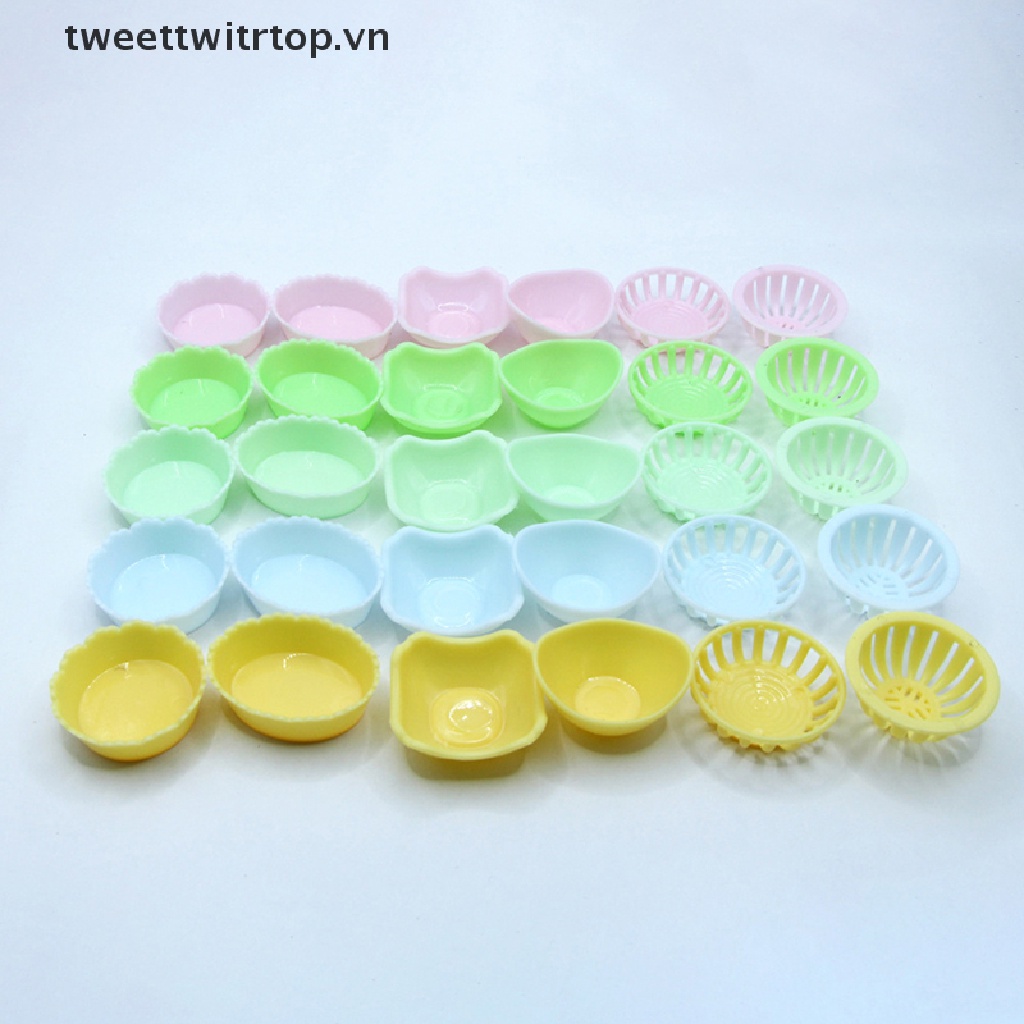 Set 5 Rổ Đựng Trái Cây Mini Trang Trí Nhà Búp Bê