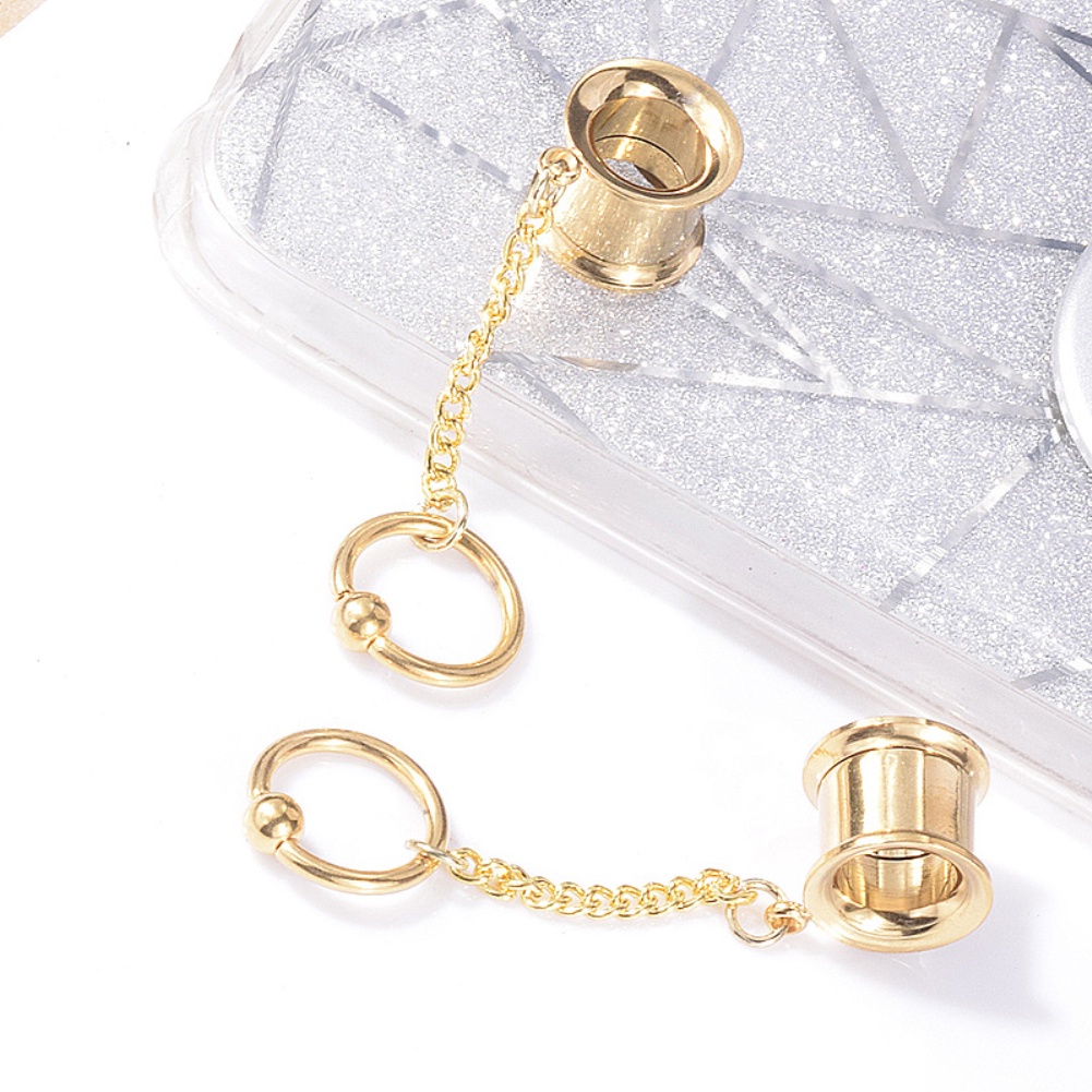 1 Khuyên Xỏ Tai Tua Rua Đôi Thiết Kế Ấn Tượng