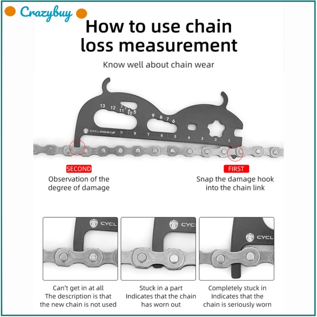 Cr Thước Đo Dây Xích Xe Đạp Leo Núi Chuyên Dụng