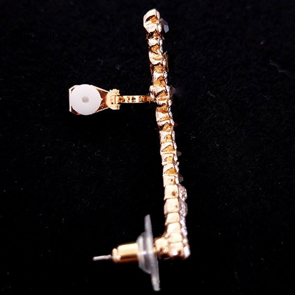 Kỹ Thuật Số| 1 Khuyên Kẹp Vành Tai Hình Bông Tuyết Đính Đá Thời Trang