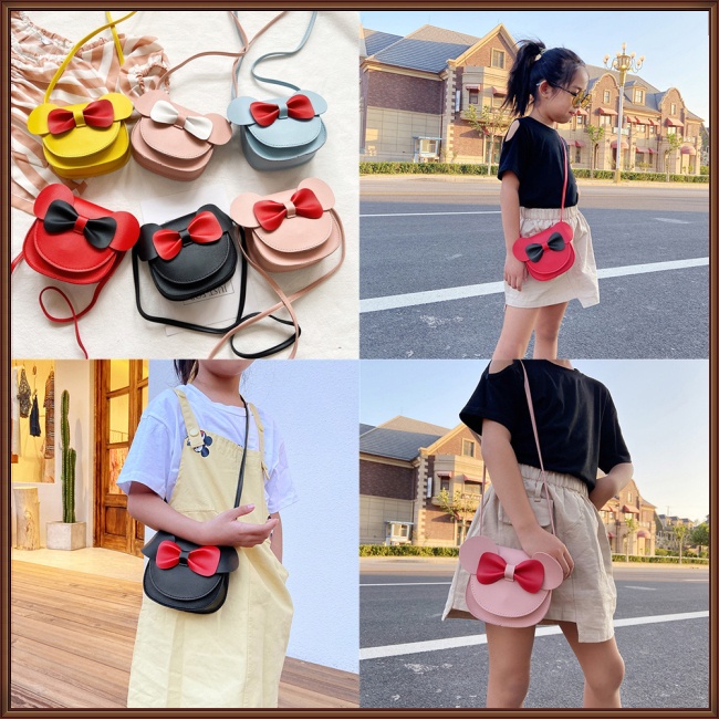 Túi Đeo Chéo Mini Đính Nơ Dễ Thương Thời Trang Cho Nữ