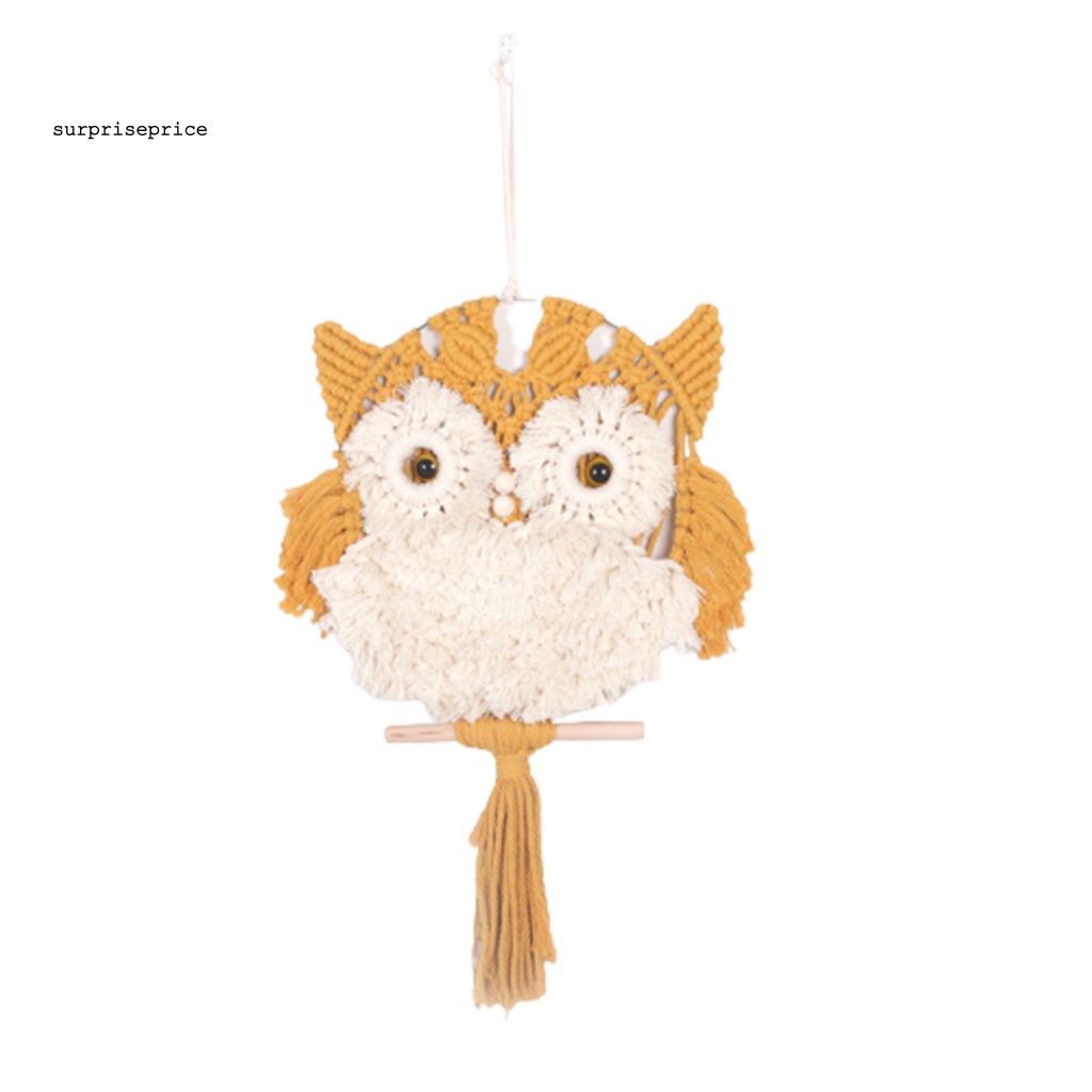 Phụ Kiện Treo Tường Trang Trí Hình Chim Cú Bằng Cotton Dễ Thương