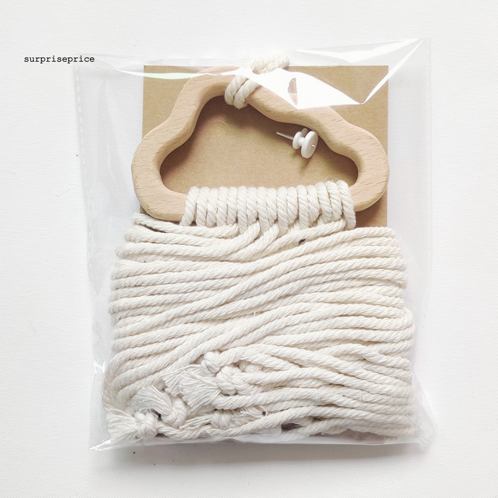 Giá Đỡ Nơ Kẹp Tóc Bằng Gỗ Và Dây Cotton Tiết Kiệm Không Gian