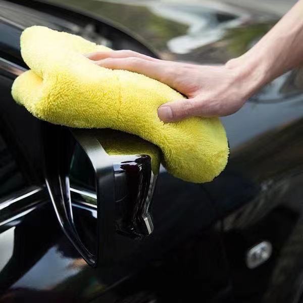 Khăn Lau Xe Hơi Chất Liệu microfiber 3D Thấm Hút Nước Tốt Kích Thước 30X30Cm