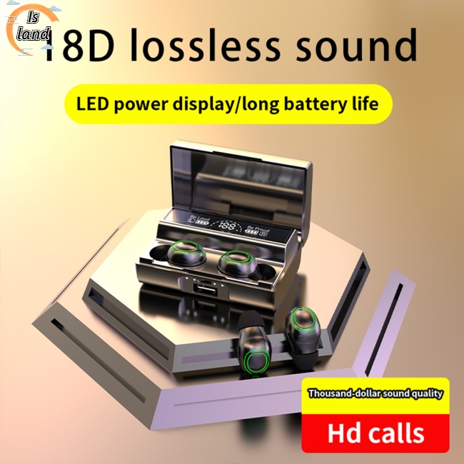 Tai Nghe Nhét Tai Không Dây Bluetooth Tws Mini Cảm Ứng Điều Khiển Đèn Md828