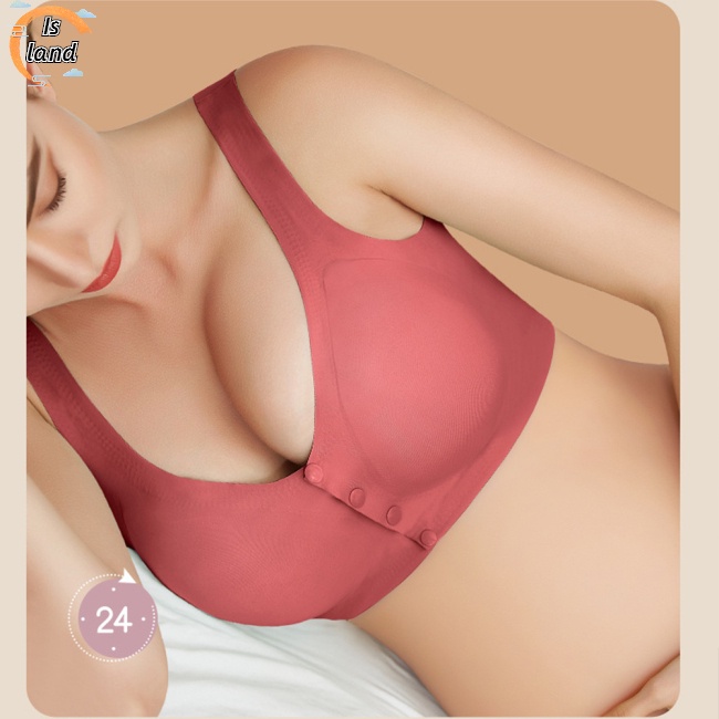 [IS] Áo Ngực Cotton Mềm Không Gọng Thép Độ Co Giãn Cao Thoải Mái Cho Phụ Nữ Mang Thai