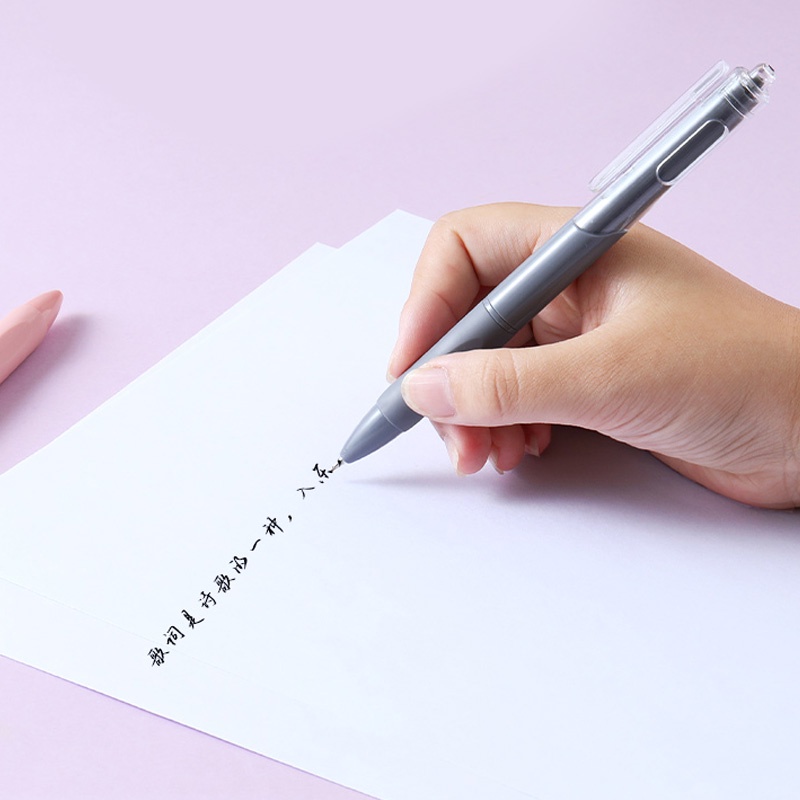 PVN59042 Bút Bi Mực Đen Ngòi 0.5mm Thiết Kế Đơn Giản Cho Học Sinh