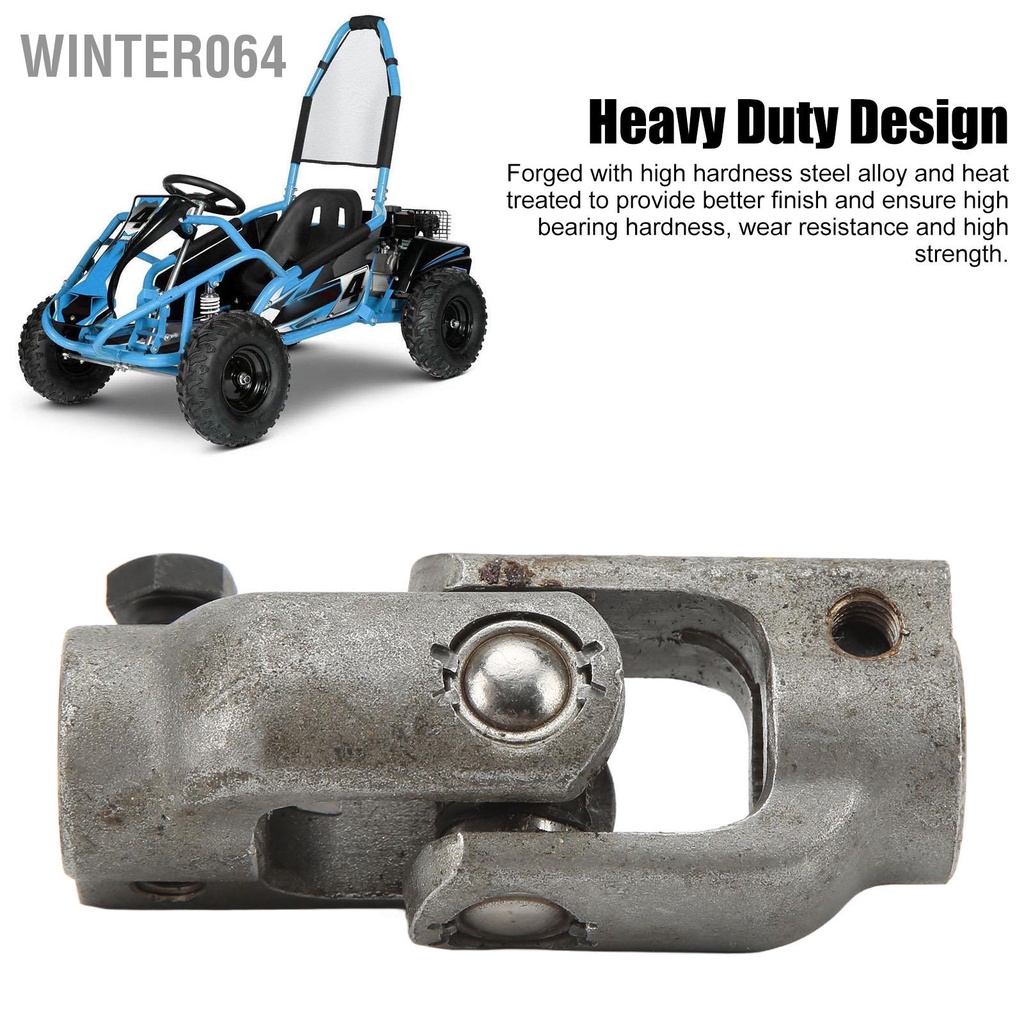 Winter064 Chỉ Đạo Đa Năng Khớp 30T 14Mm Hợp Kim Thép Chịu Lực Tay Lái Nối Cho Go Kart ATV Xe UTV