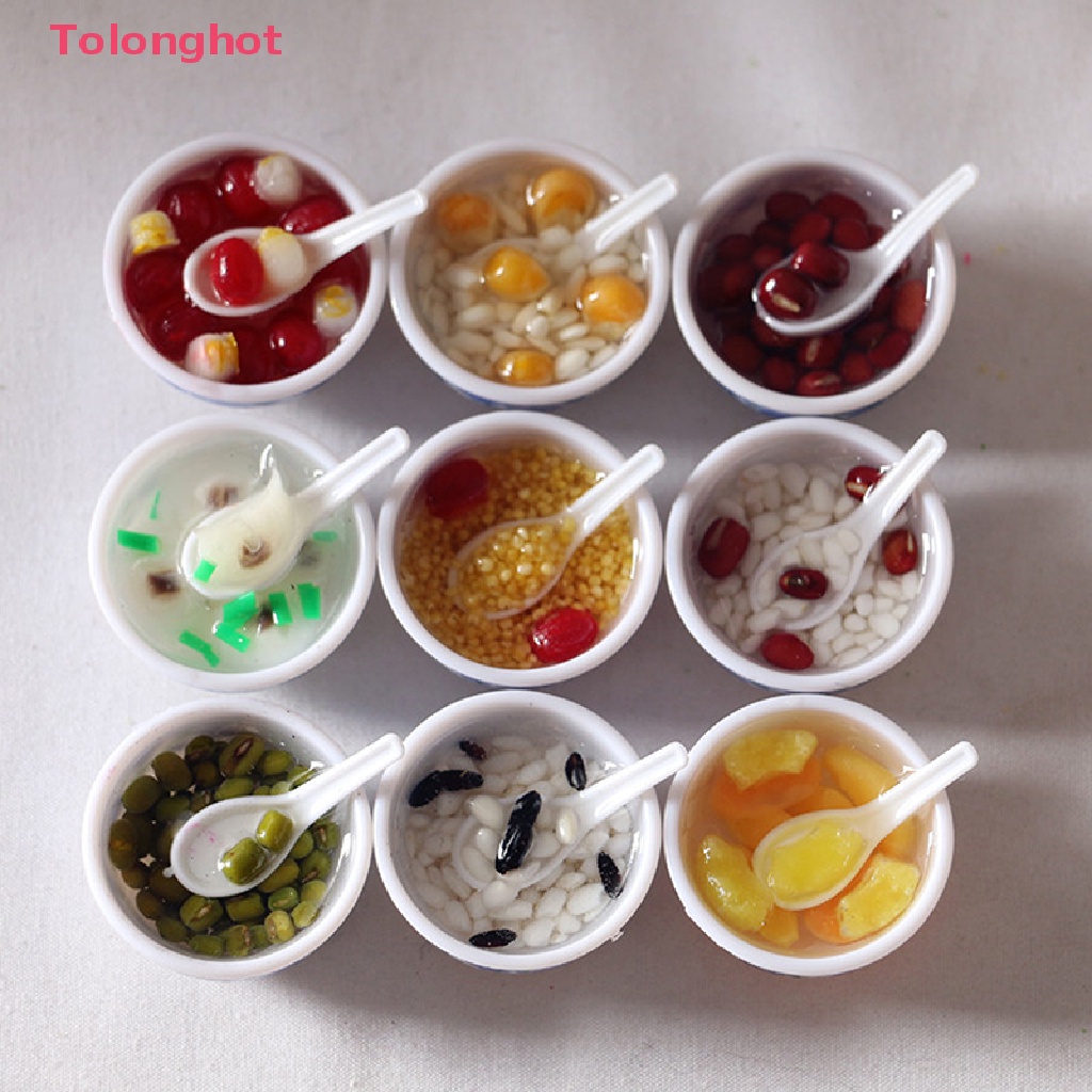 Bát Ăn Tráng Miệng Mini Tỉ Lệ 1: 6 Dùng Trang Trí Nhà Búp Bê