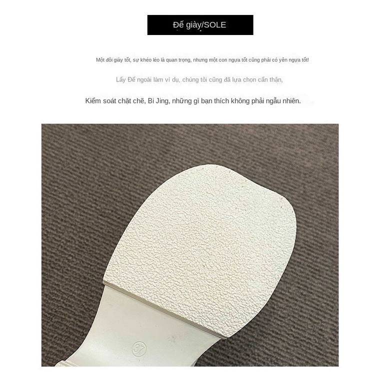 Xăng đan Đế Dày 5.5cm Hở Mũi Thời Trang Đi Biển Cho Nữ