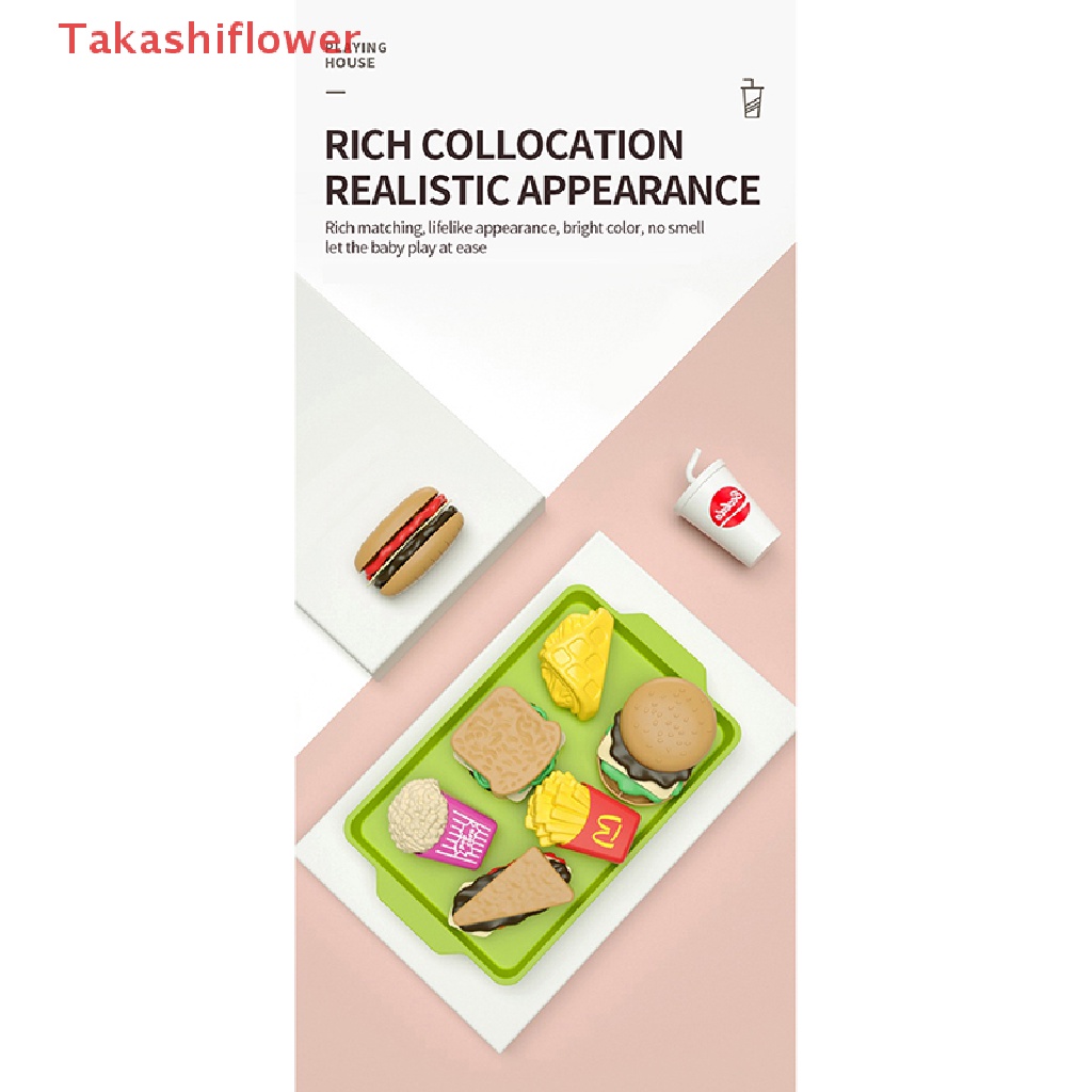 Bộ Đồ Chơi Mô Hình Thức Ăn Nhanh Tự Làm Bánh Sandwich Khoai Tây Chiên Cho Bé