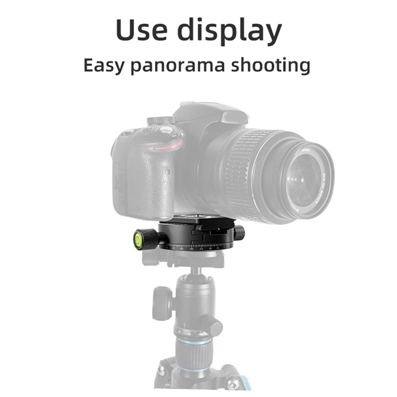 Đế Kẹp Xoay Tháo Lắp Nhanh Bằng Hợp Kim Nhôm Màu Đen Thông Dụng Cho Chân Máy Ảnh SLR