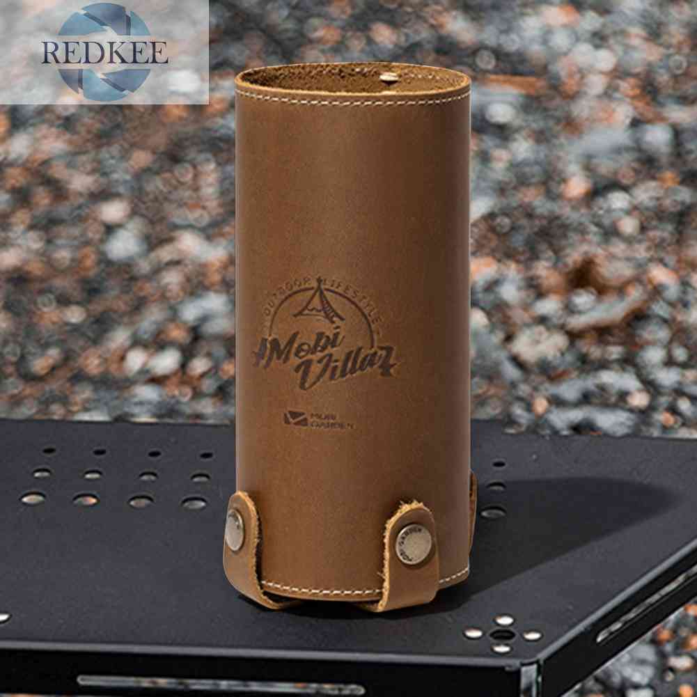 Vỏ Bọc Bình Gas Bằng Da Bò Bền Chống Bụi Cổ Điển Cho Hoạt Động Ngoài Trời