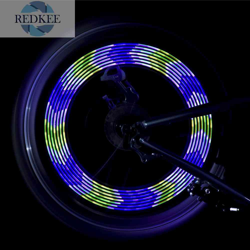 Đèn LED 14 RGB Gắn Căm Xe Đạp Leo Núi Sạc USB