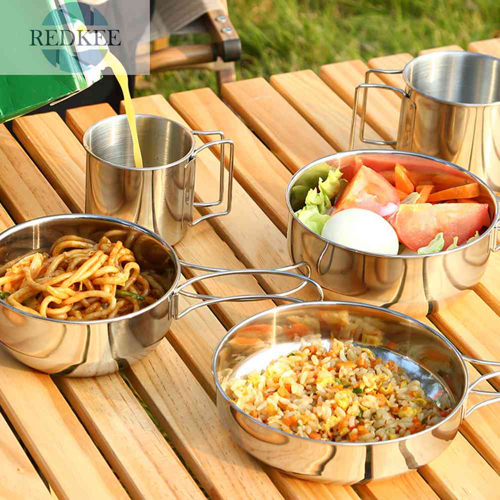 Bộ 5 Dụng Cụ Nấu Ăn Chống Mòn Có Thể Gấp Gọn Tiện Dụng Mang Theo Du Lịch