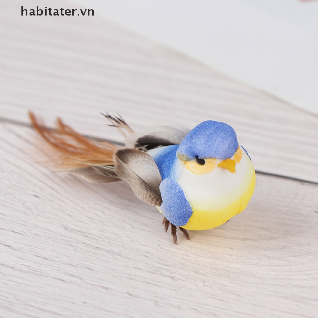 1 Chú Chim Nhân Tạo mini Bằng Xốp Dùng Trang Trí Tiệc Cưới