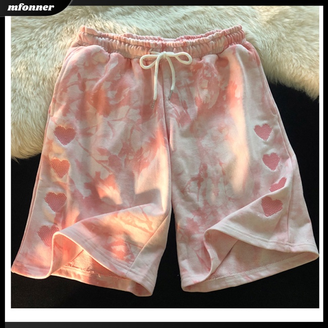 Quần Short Thể Thao Họa Tiết Màu Nhuộm Thời Trang Cho Nam Và Nữ