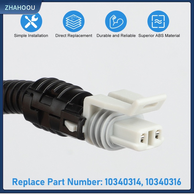 ☃Nhà Cửa☃ Bộ 2 Dây Cảm Biến Tốc Độ Bánh Xe Abs Chống Khóa Chất Lượng Cao 10340316 Phụ Kiện Tương Thích Với Chevrolet Buick