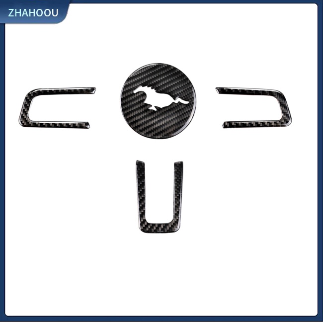 ☃Phụ Kiện Trang Trí Nhà Cửa Độc Đáo Sáng Tạo☃ Miếng Dán Trang Trí Vô Lăng Xe Hơi Họa Tiết Sợi Carbon Sang Trọng Cho Mustang Ford