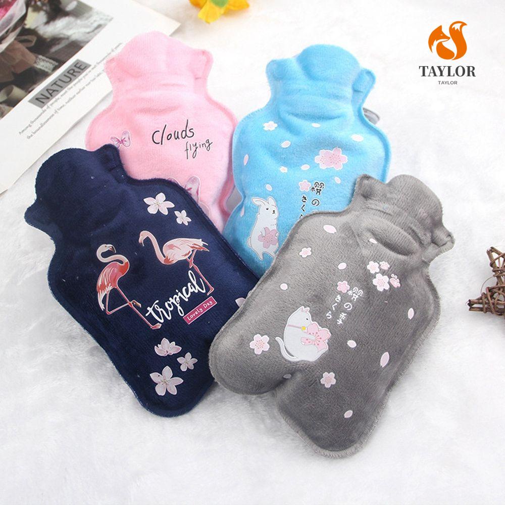 Taylor1 Bình Nước Nóng Giữ Ấm Bụng Chống Nổ Họa Tiết Hoạt Hình Dễ Thương